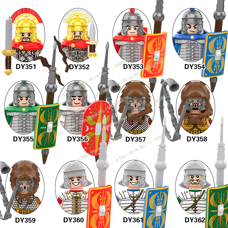 Lego Minifigure Holder - Ortaçağ Askeri Şövalye Lejyonu Hoplite Centurion