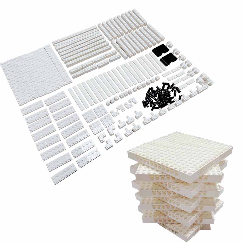 Lego Minifigure Holder - Piksel sanat boyama beyaz fotoğraf çerçevesi