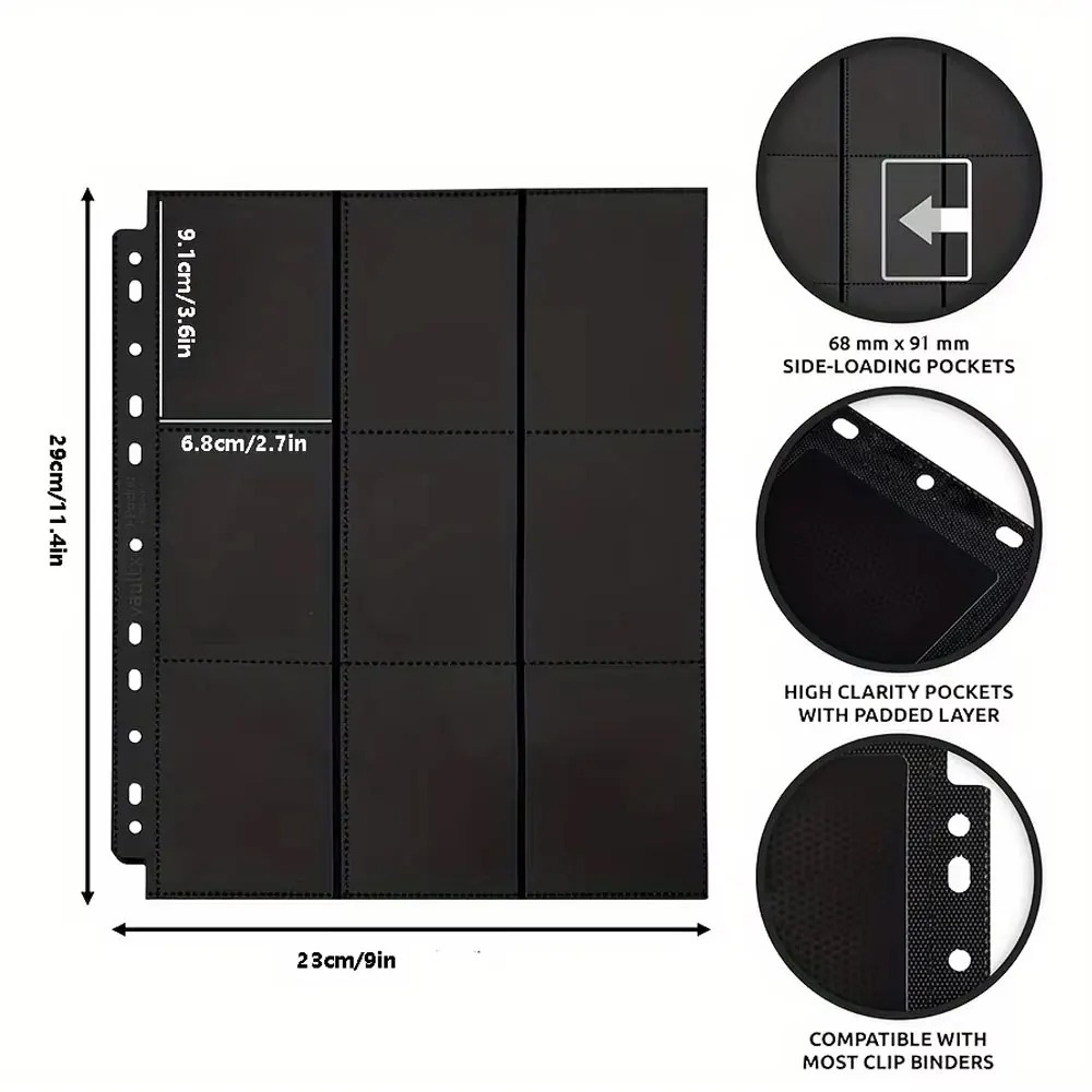 10'lu Paket Siyah 9 Cepli A4 O - Trading Card Binder incelemesi ve fiyatı